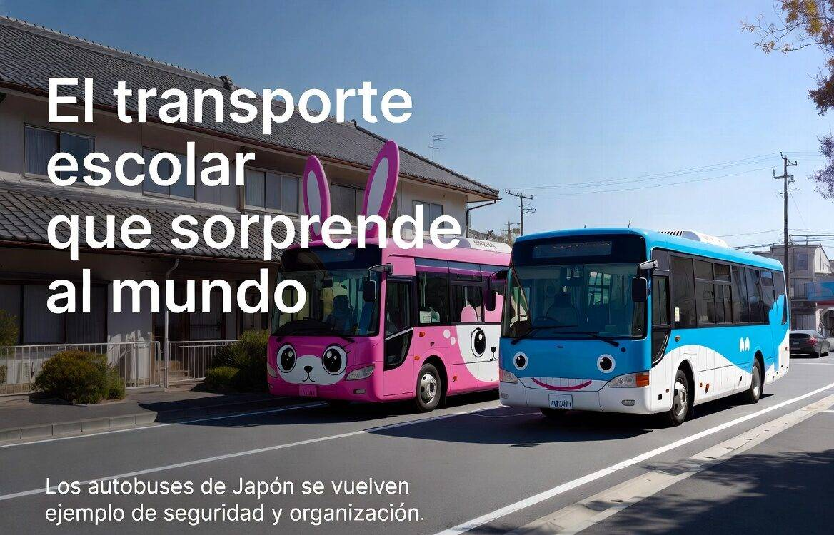 Sonora 02 Agosto 2026.-🚌Autobuses escolares de Jap&oacute;n sorprenden al mundo por su seguridad y disciplina