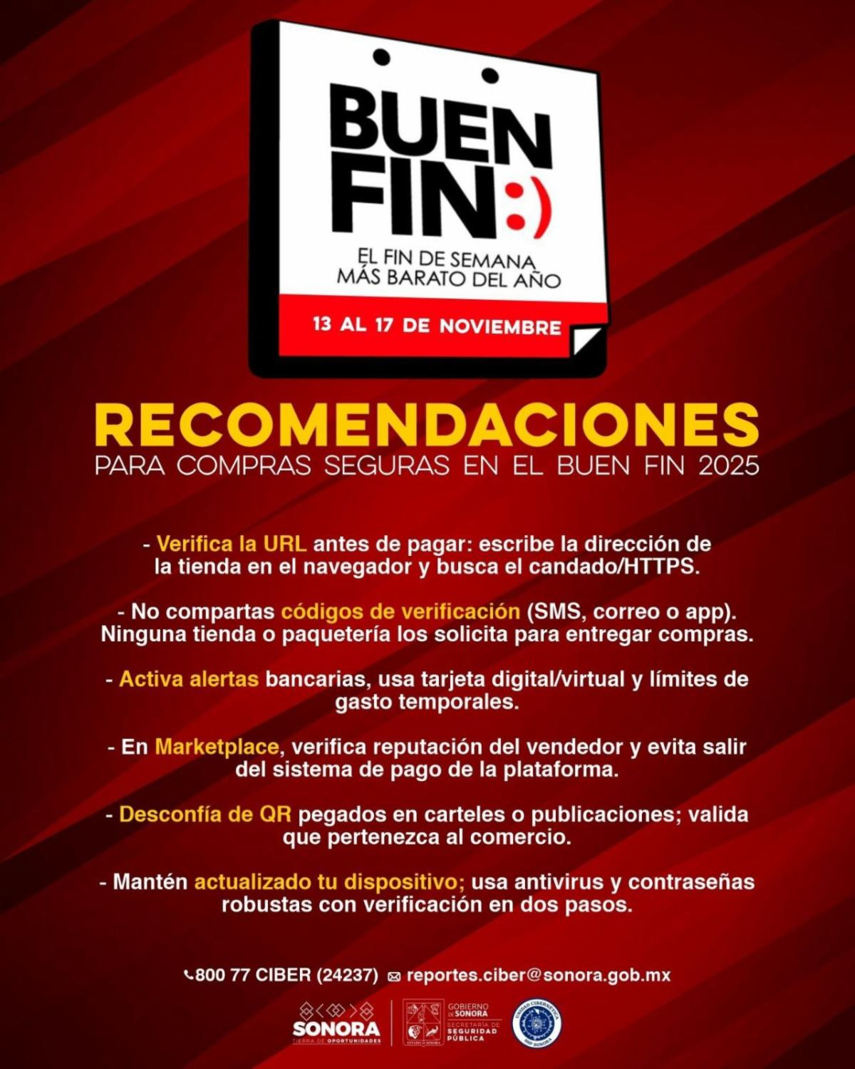  Hermosillo, Sonora; 11 de noviembre de 2025.-Brinda Unidad Cibern&eacute;tica orientaci&oacute;n para evitar fraudes por &ldquo;Buen Fin&rdquo;