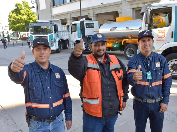 HERMOSILLO, SONORA; 06 DE DICIEMBRE DEL 2025.-El Gobierno de Hermosillo entrega nuevo equipo para reforzar la limpieza y mantenimiento de vialidades