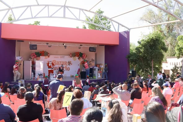 SONORA; 07 DE DICIEMBRE DEL 2025.El Gobierno de Sonora celebra el Bazar Navide&ntilde;o 2025, fomentando la convivencia y el bienestar familiar.