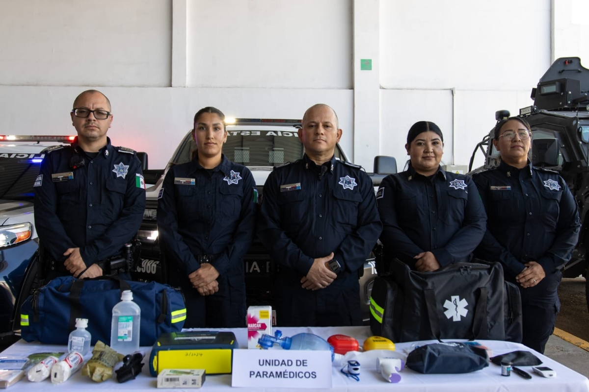 Hermosillo, Sonora; 2 de abril de 2026.-Unidad de Param&eacute;dicos de la PESP coadyuva en atenci&oacute;n de emergencias