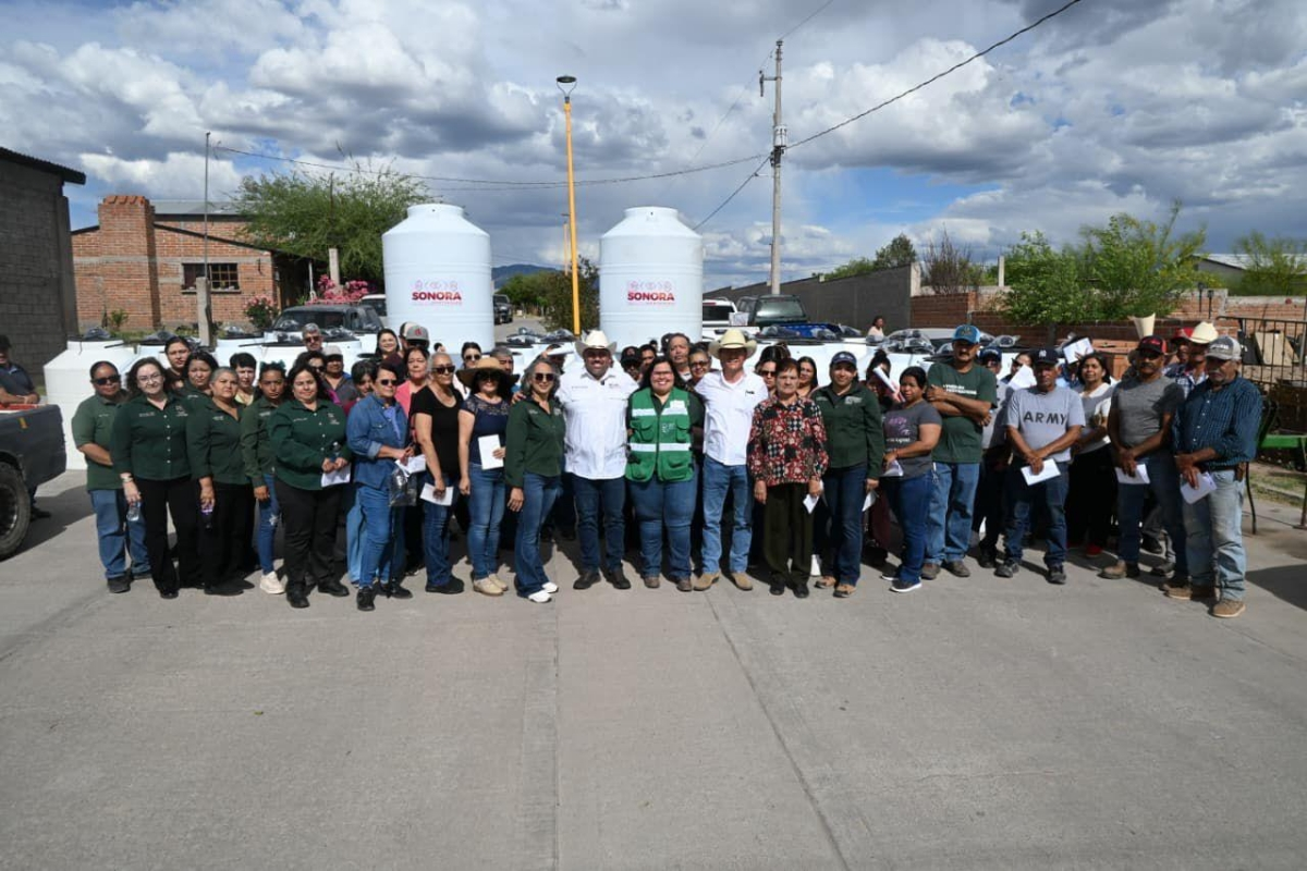  Bacoachi, Sonora; 15 de abril de 2026.- Gobierno de Sonora fortalece acceso al agua en Bacoachi con entrega de tinacos