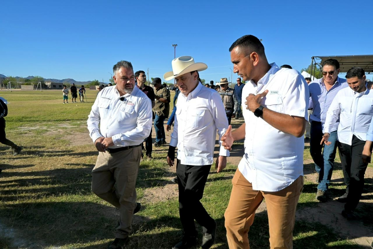  Altar, Sonora; 21 de abril de 2026.-Impulsa Gobierno de Sonora rehabilitaci&oacute;n de unidad deportiva en Altar