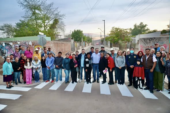 HERMOSILLO, SONORA; 29 DE ENERO DEL 2026.-Gobierno de Hermosillo Entrega Pavimentaci&oacute;n Calle 12